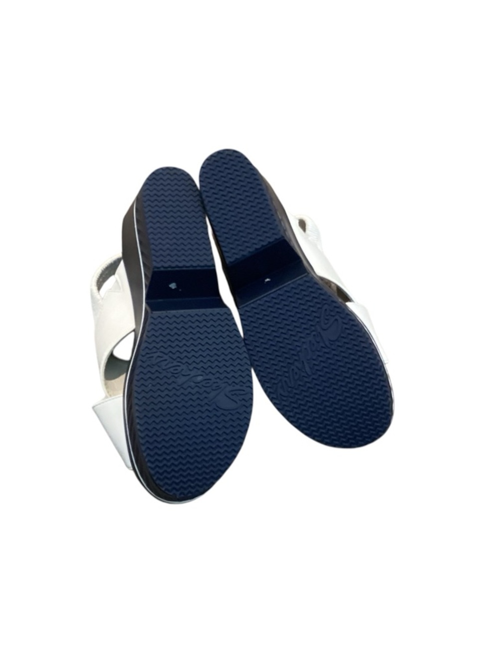 Skechers White Crisscross Platform Slingback Sandals - Picture 7 of 9